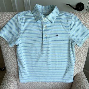 Boy’s Vineyard Vines Striped Polo Shirt Size 6